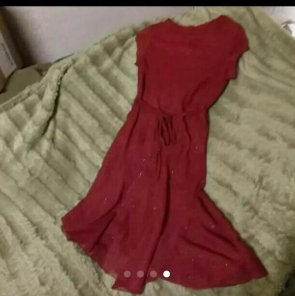 🍎3 For $15🍎 Girl's Beautiful Red Dress - Size 14 - Picture 4 of 4